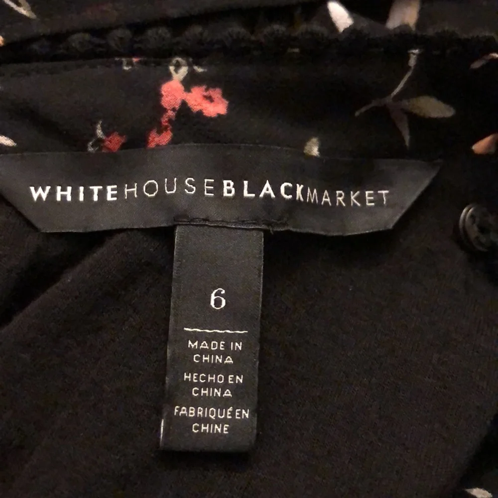 White House Black Market Maxi High-Low Sleeveless Floral Dress - Picture 10 of 12